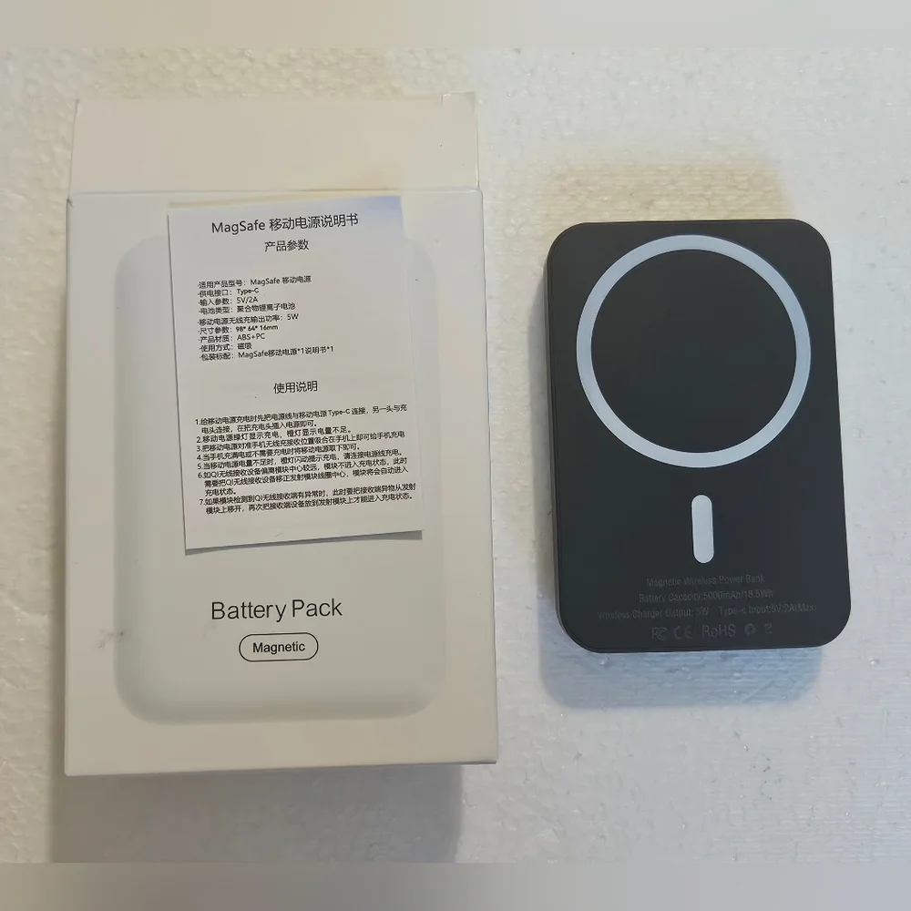 🩵💚magsafe charger battery pack 5000mAh/18.5wh🩷💜‎